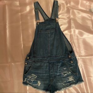American Eagle Overall Shorts